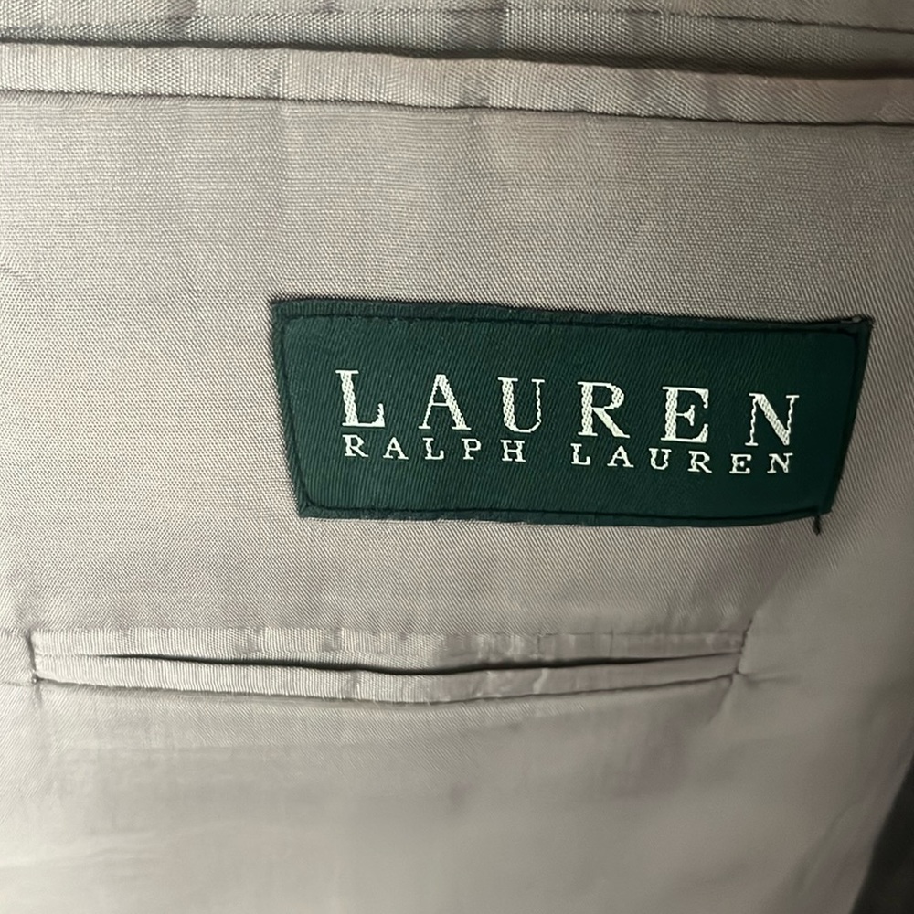 Men Ralph Lauren Suit Olive Green